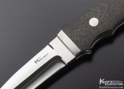 Kansei Matsuno Custom Knife Carbon Fiber Hideout Flipper Linerlock - Image 2