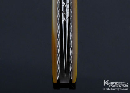 Kelly Carlson Custom Knife  Gold Lip Pearl & Super Conductor Linerlock - Image 5