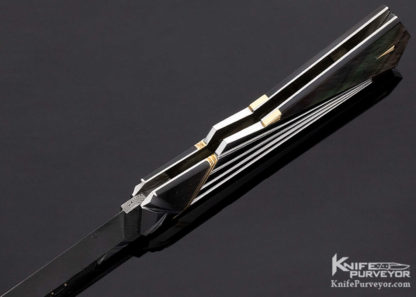 Ken Steigerwalt Custom Knife Art Deco Wedge Tanto Lockback - Image 6