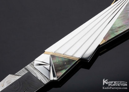 Ken Steigerwalt Custom Knife Art Deco Wedge Tanto Lockback - Image 3