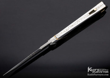 Ken Steigerwalt Custom Knife Art Deco Wedge Tanto Lockback - Image 7