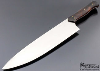 Kevin Cross Custom Knife Cocobolo 10 Inch Chef's Knife