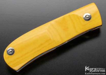 Kevin Hoffman Custom Knife Titanium and Westinghouse Micarta Linerlock - Image 10