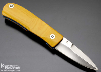 Kevin Hoffman Custom Knife Titanium and Westinghouse Micarta Linerlock - Image 9