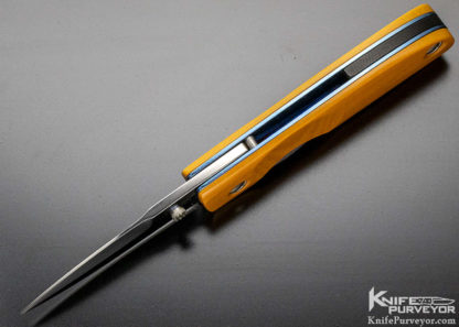 Kevin Hoffman Custom Knife Titanium and Westinghouse Micarta Linerlock - Image 5