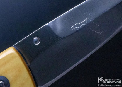 Kevin Hoffman Custom Knife Titanium and Westinghouse Micarta Linerlock - Image 8