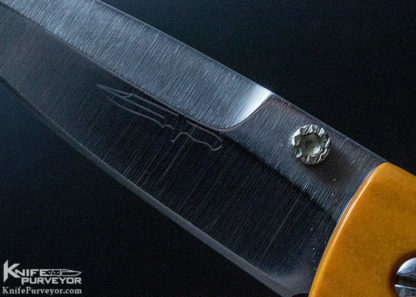 Kevin Hoffman Custom Knife Titanium and Westinghouse Micarta Linerlock - Image 6
