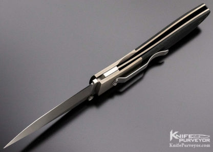 Kit Carson Custom Knife Model 4 Clip Point Linerlock - Image 7