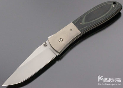 Kit Carson Custom Knife Model 4 Clip Point Linerlock 10021