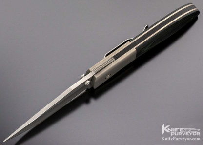 Kit Carson Custom Knife Model 4 Clip Point Linerlock - Image 6