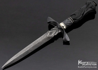 Larry Fuegen Custom Knife Carved Ebony Dagger
