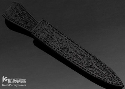 Larry Fuegen Custom Knife Carved Ebony Dagger - Image 6