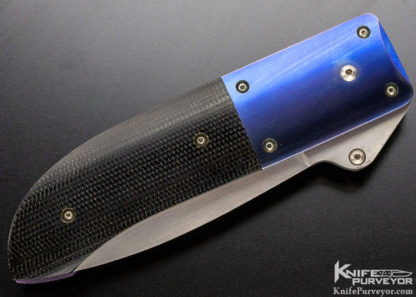 Leon Pittman Custom Knife Anodized Titanium & G-10 Slide Release - Image 6