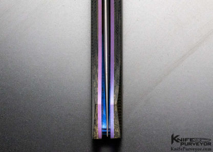 Leon Pittman Custom Knife Anodized Titanium & G-10 Slide Release - Image 3