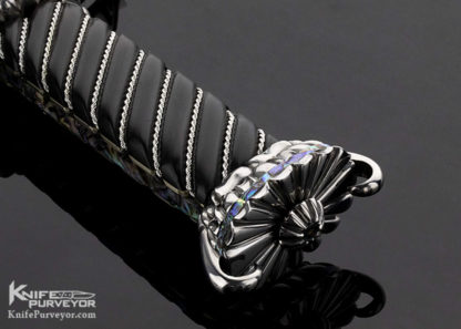 Lloyd Hale Custom Knife Ebony & Abalone Dagger