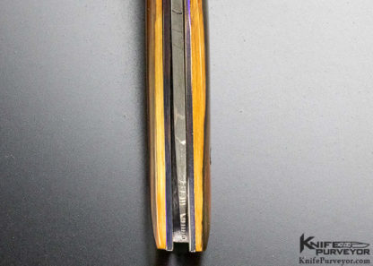 Joe Pardue Custom Knife Mammoth & Damascus Linerlock - Image 5