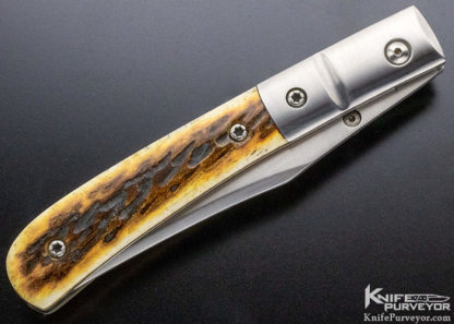 Mel Pardue Custom Knife Jigged Bone Toothpick Linerlock - Image 4