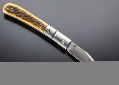 Mel Pardue Custom Knife Jigged Bone Toothpick Linerlock