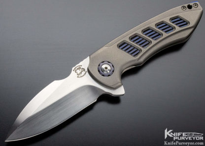 Michael Burch Custom Knife Vented Slim Genisis Framelock Flipper - Image 6