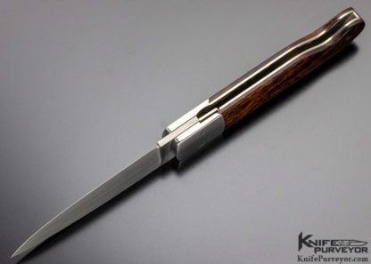 Michael Vagnino Custom Knife Desert Ironwood Linerlock - Image 7