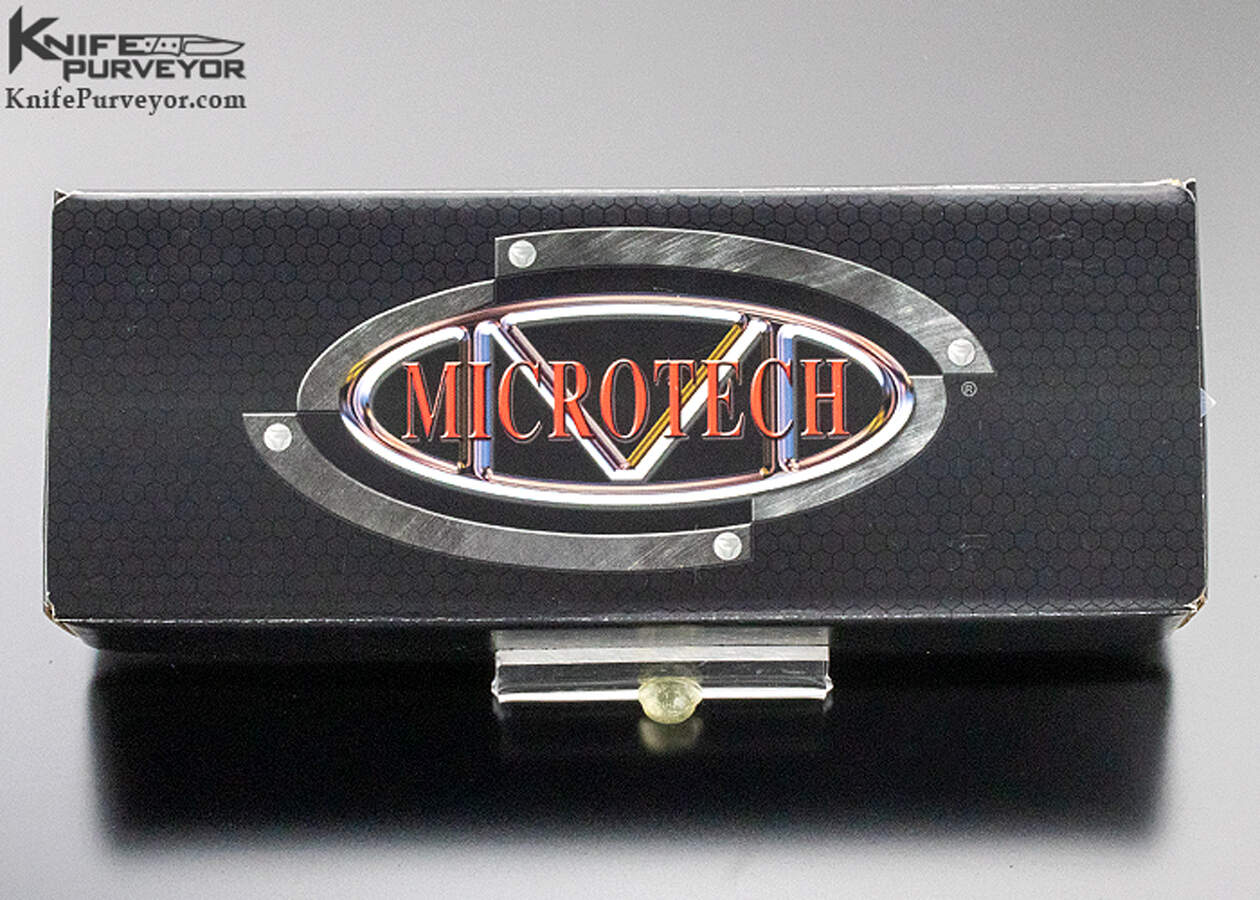 Microtech Custom Knife "Ultratech D/E Tri Grip 122-1 SL" Red Blade - Image 5