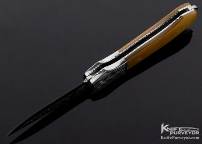 Mike "Whiskers" Allen Custom Knife Sole Authorship Engraved Gold lip Pearl Scale Release