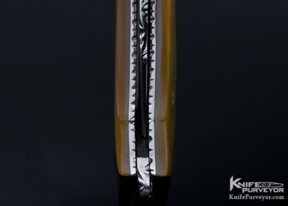 Mike "Whiskers" Allen Custom Knife Sole Authorship Engraved Gold lip Pearl Scale Release - Image 8