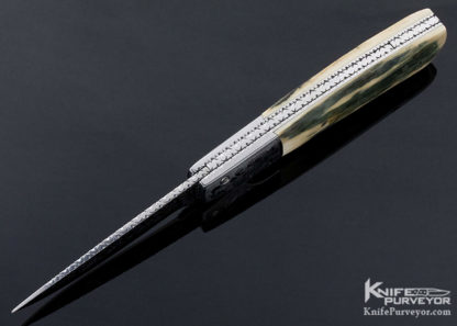 Mike "Whiskers" Allen Custom Knife Sole Authorship Engraved Mastodon Bolster Release Automatic - Image 8