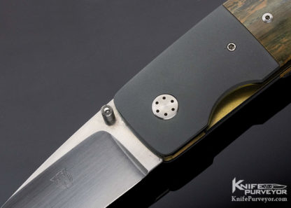 Owen Wood Custom Knife Mastodon & Titanium Linerlock - Image 2