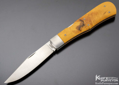 PJ Tomes Custom Knife Osage Orange Mid-Lock - Image 2