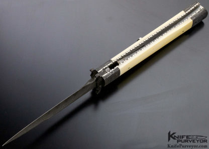 Paul Panak Custom Knife Mammoth and Mike Norris Damascus Auto - Image 8