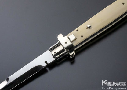 Paul Panak Custom Knife Burn Italian Picklock Auto Mirror Polished - Image 5