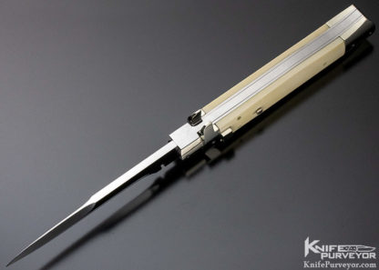 Paul Panak Custom Knife Burn Italian Picklock Auto Mirror Polished - Image 8