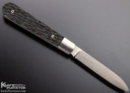 PJ Tomes Custom Knife Single Blade Trapper Jigged Bone Slipjoint - Image 4