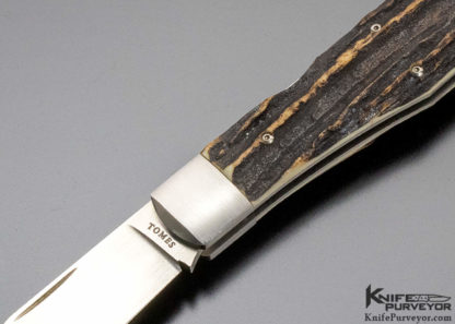 PJ Tomes Custom Knife Single Blade Trapper Jigged Bone Slipjoint - Image 14