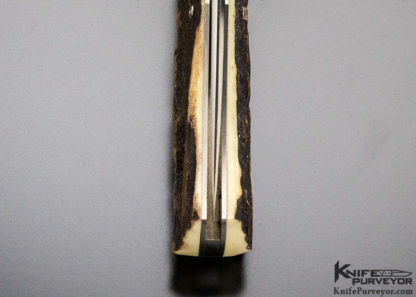 PJ Tomes Custom Knife Single Blade Trapper Jigged Bone Slipjoint - Image 10