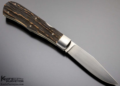 PJ Tomes Custom Knife Single Blade Trapper Jigged Bone Slipjoint - Image 7