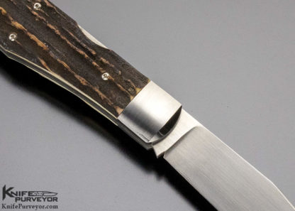 PJ Tomes Custom Knife Single Blade Trapper Jigged Bone Slipjoint - Image 13