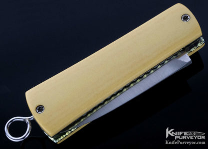 Rainy Vallotton Custom Knife Micarta Automatic Small Linerlock - Image 7