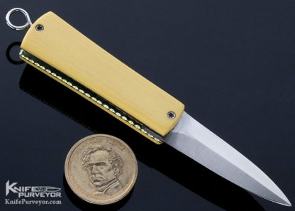 Rainy Vallotton Custom Knife Micarta Automatic Small Linerlock - Image 8