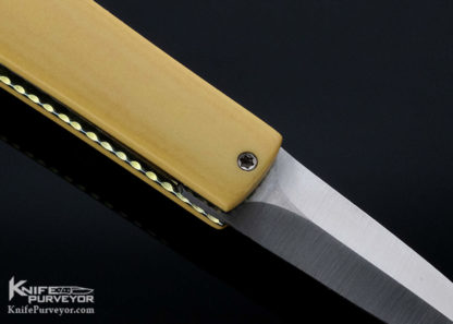 Rainy Vallotton Custom Knife Micarta Automatic Small Linerlock - Image 5