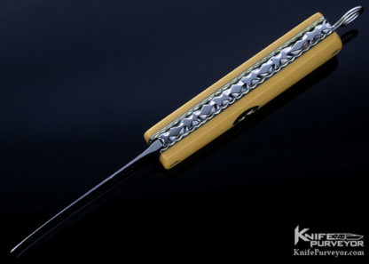 Rainy Vallotton Custom Knife Micarta Automatic Small Linerlock - Image 3