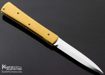 Rainy Vallotton Custom Knife Micarta Automatic Fantail Large Linerlock - Image 4
