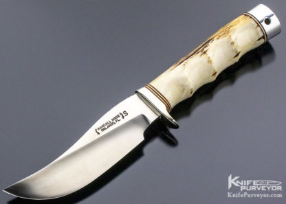 Randall Made Custom Knife  Model 22 Durilum Finger Groove Stag with Sheath - Image 2