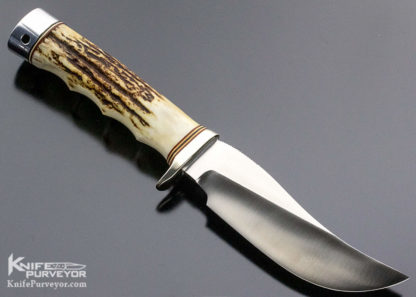 Randall Made Custom Knife  Model 22 Durilum Finger Groove Stag with Sheath