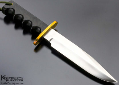 Randall Custom Knife Model 14 "Attack" Bowie Black Micarta And Brass - Image 5
