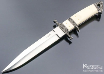 Dietmar Kressler Custom Knife "King Cobra" Engraved by Rausch