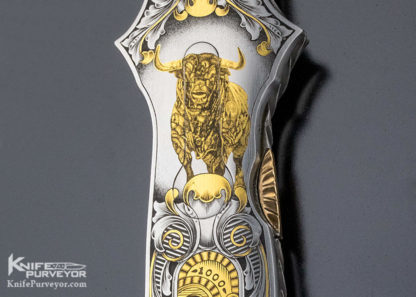 Joe Kious  Custom Knife Engraved "Wall Street"Auto - Image 5