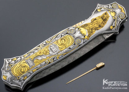 Joe Kious  Custom Knife Engraved "Wall Street"Auto - Image 10