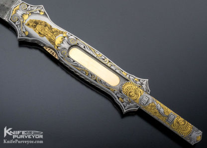Joe Kious  Custom Knife Engraved "Wall Street"Auto - Image 4